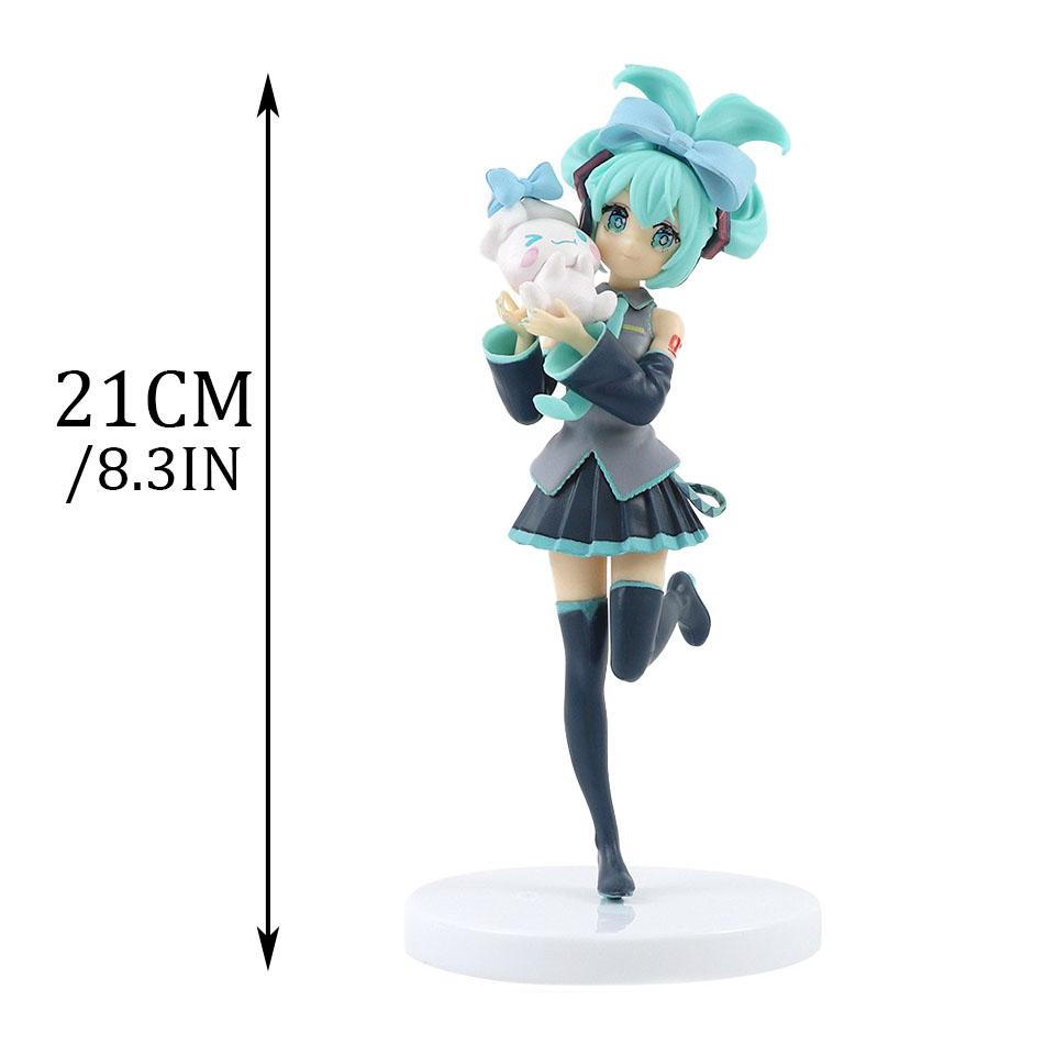 21cm Sexy Girl Hatsune Miku Anime Figure Fashion Subclture Miku Action Figure Christmas Gift PVC Collection Model Doll Toys