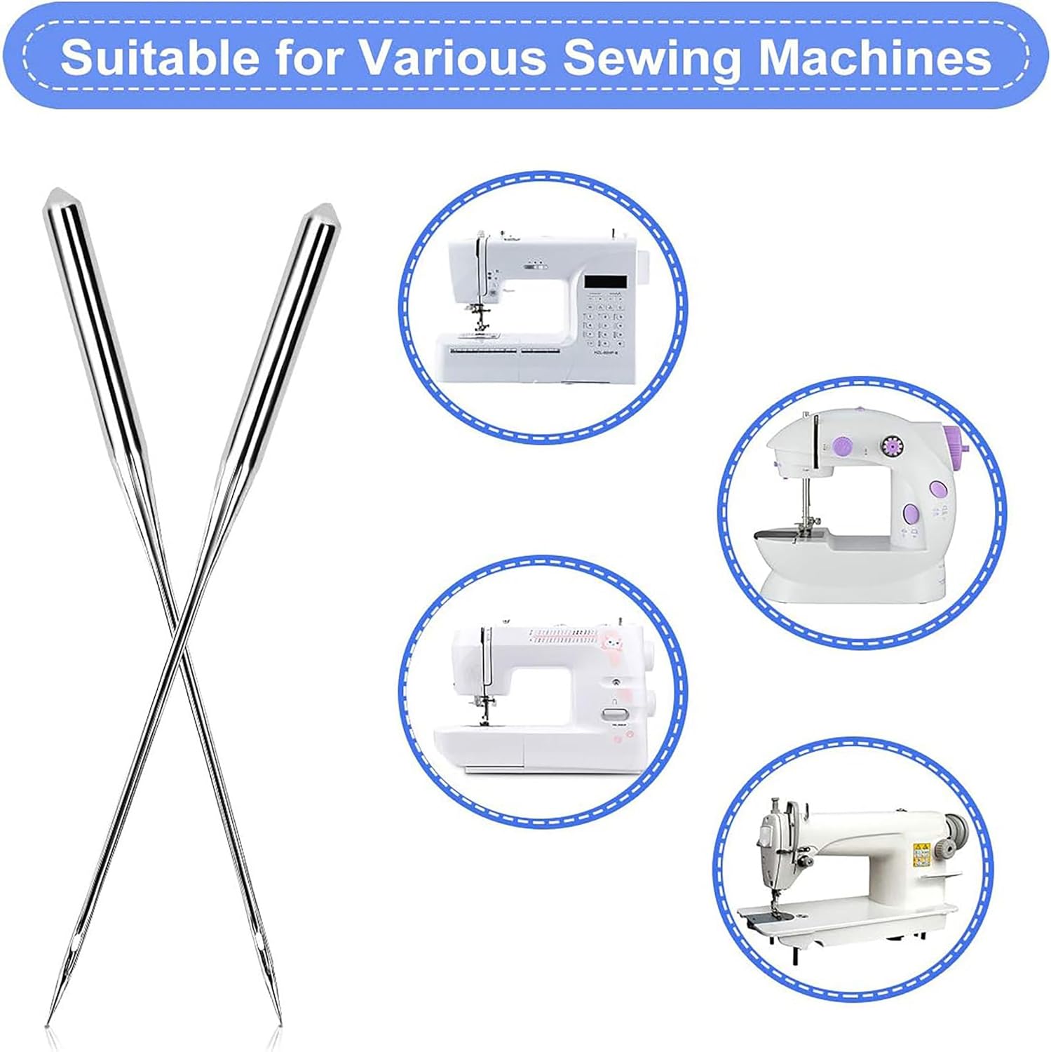 100 count Sewing Machine , Universal Sewing Machine  for Singer, Brother, Janome, Varmax,  for Sewing Machine with Sizes HAX1 65/9, 75/11, 90/14, 100/16, 110/18