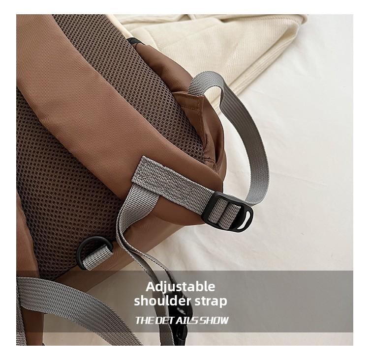 Kindergarten Color-Block Canvas Backpack 2026 Back-to-School Season Children's Fashion Backpack Baby Anti-Lost School Bag