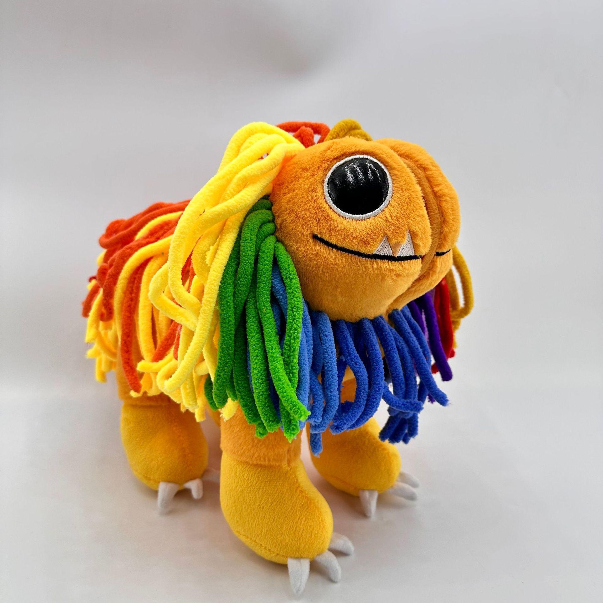 25cm Yarnaby Smiling Devil Lion Small Animal Halle Sawyer Smiling Friend Weak Magnet Plush Doll Anime Action Gift Toys KIDS