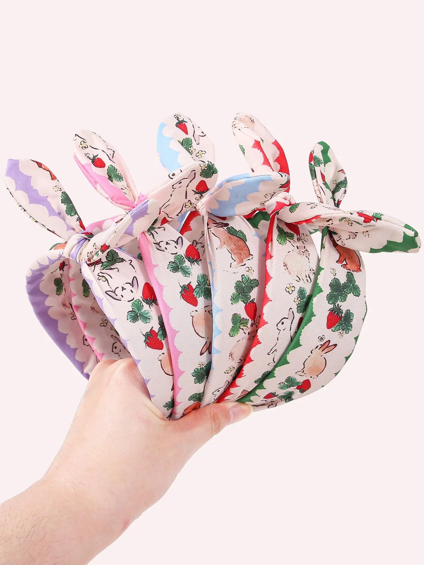 5 Pcs Bunny Ear Wide Band Hairbands, Elegant Headbands for Women and Girls, Perfect for Parties, Outings, Daily Use, All Seasons