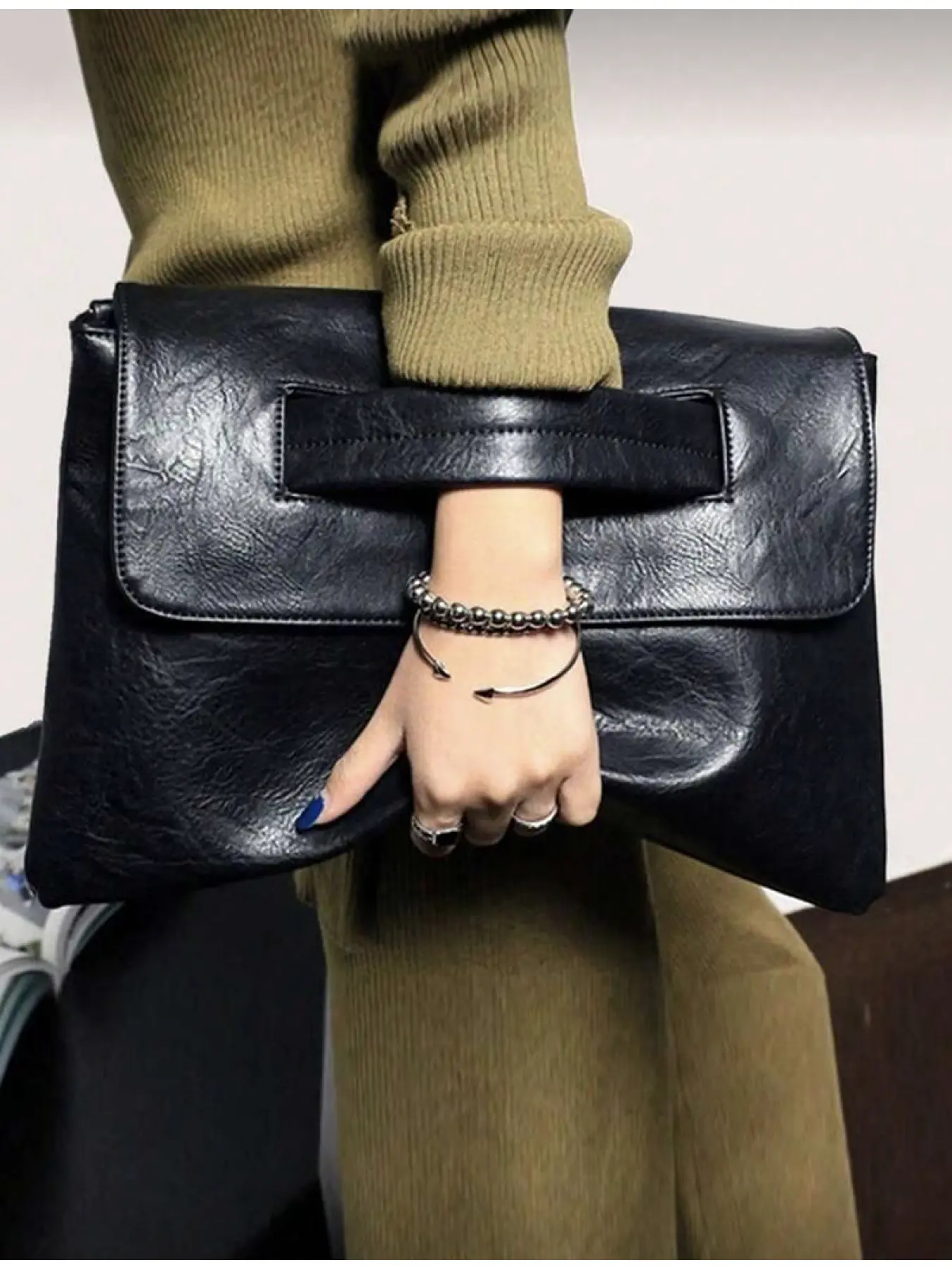2026 New Fashion Small Tote Bag PU Strap Set Handheld Bag Large Capacity Women Crossbody Laptop Bag