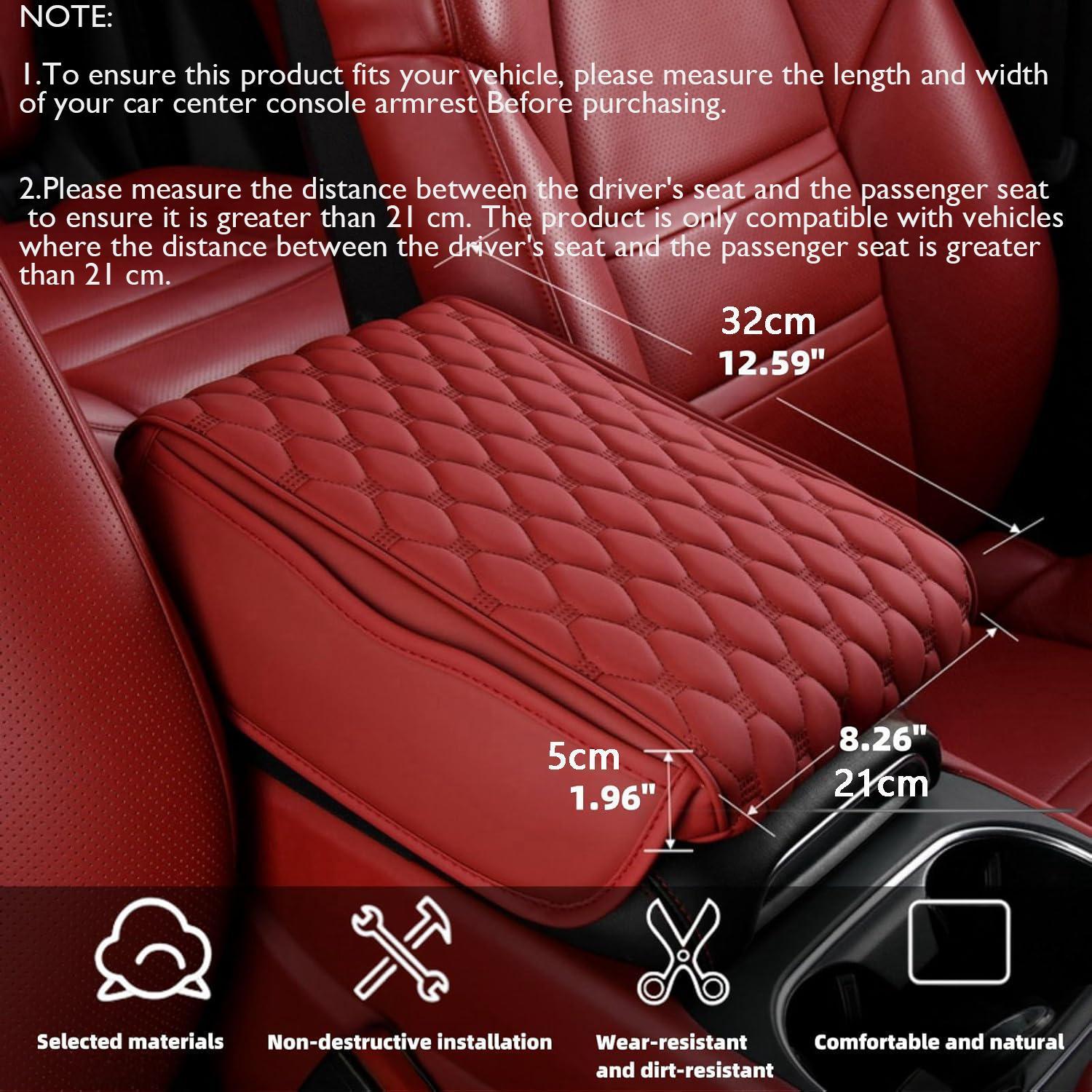 Car Center Console Armrest Protector, Plaid Pattern Car Armrest Protective Pad, Universal Car Armrest Box Booster Guard Pad, Boyfriend Gift, Car Stuff, Car Organization
