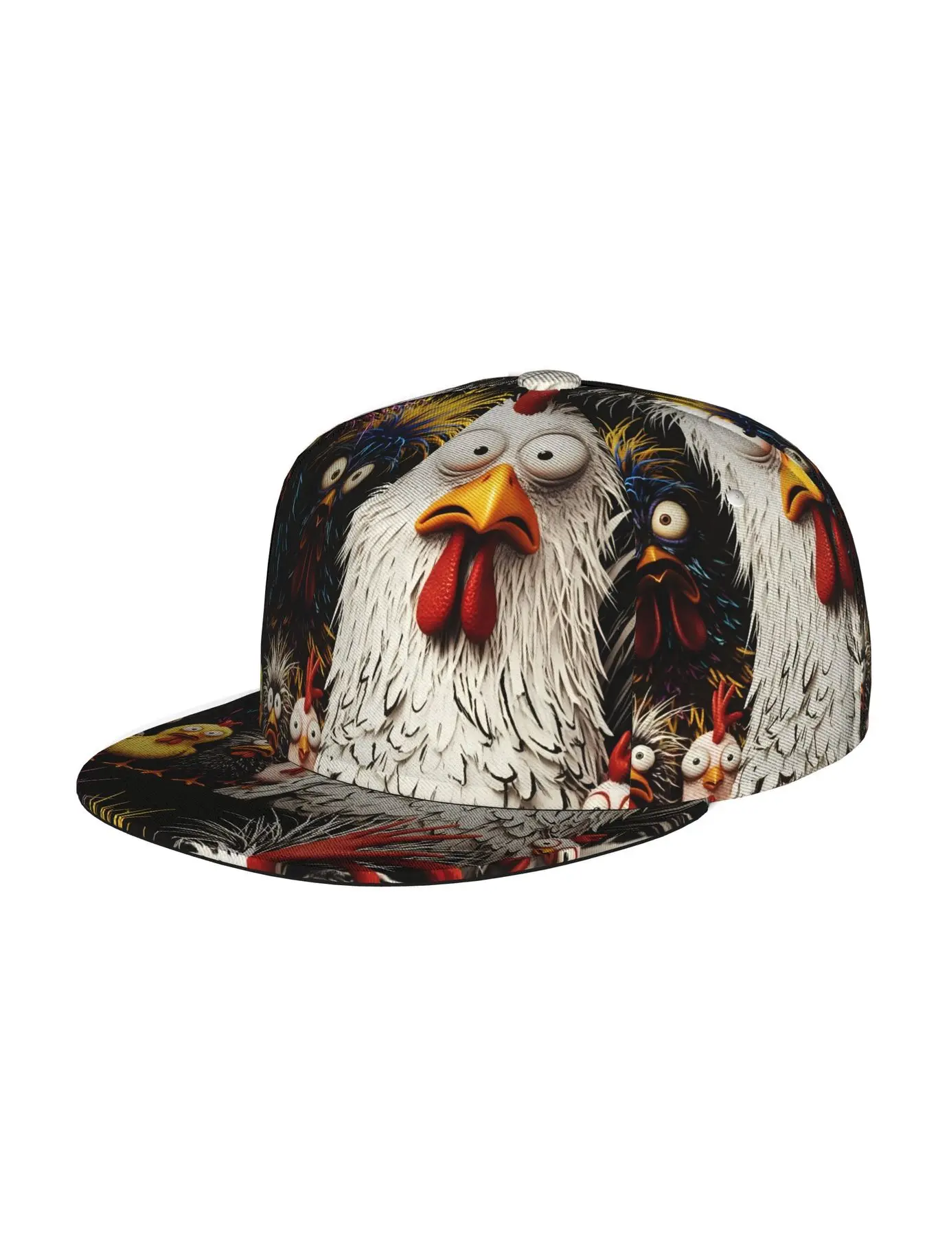 Cartoon Chickens (2), Unisex baseball cap, adjustable back buckle trucker cap, party baseball cap, punk-style sun hat, suitable for skateboarding, dancing and outdoor sports, all year round.