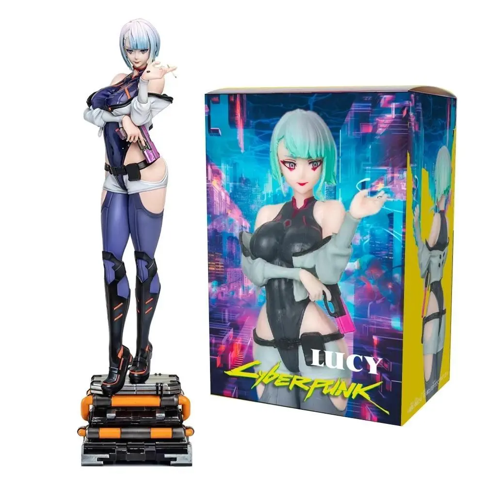 18CM Anime Game Cyberpunk: Edgerunners Lucy Figure Standing Anime Model Toy  PVC Aciton Figure Gift Collection