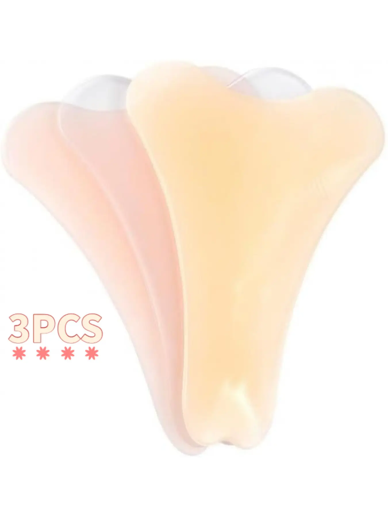 Seamless Concealment Patches - Silicone Protective Pads, 3-Pack, Designed for Tights, Swimsuits, and Underwear, Hidden Protection, Invisible and Reusable, Y-Shaped Pads, Pasties Nipple Covers