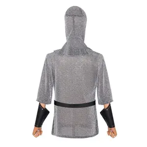 Medieval Knight Templar Cosplay Costume Shirt Medieval Renaissance Outfits Suit Movie Cosplay Vintage Retro Role Play Party