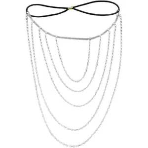 1 Piece Thigh Chain Rhinestone Body Chain Thigh Jewelry for Women Rave Party Festival Sparkling Fashion Accessories