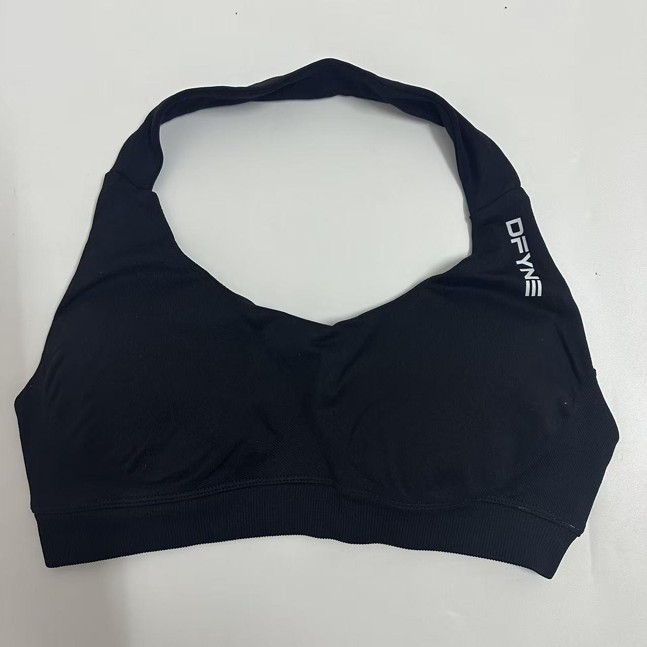 Dfyne Impact Women's Sports Bra - Seamless Backless Strapless Heightening Style Back-Opening Sports Outfit - Fitness and Yoga Sports Bra