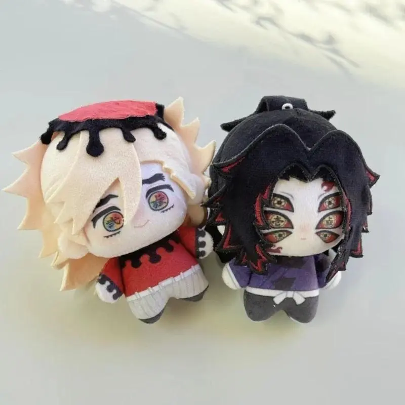 10cm ‌Demons Slayers Kimetsu No Yaiba Kokushibo Plush Toy Bag Pendant Douma Cosplay Stuffed Doll Anime Fans Birthday Gift