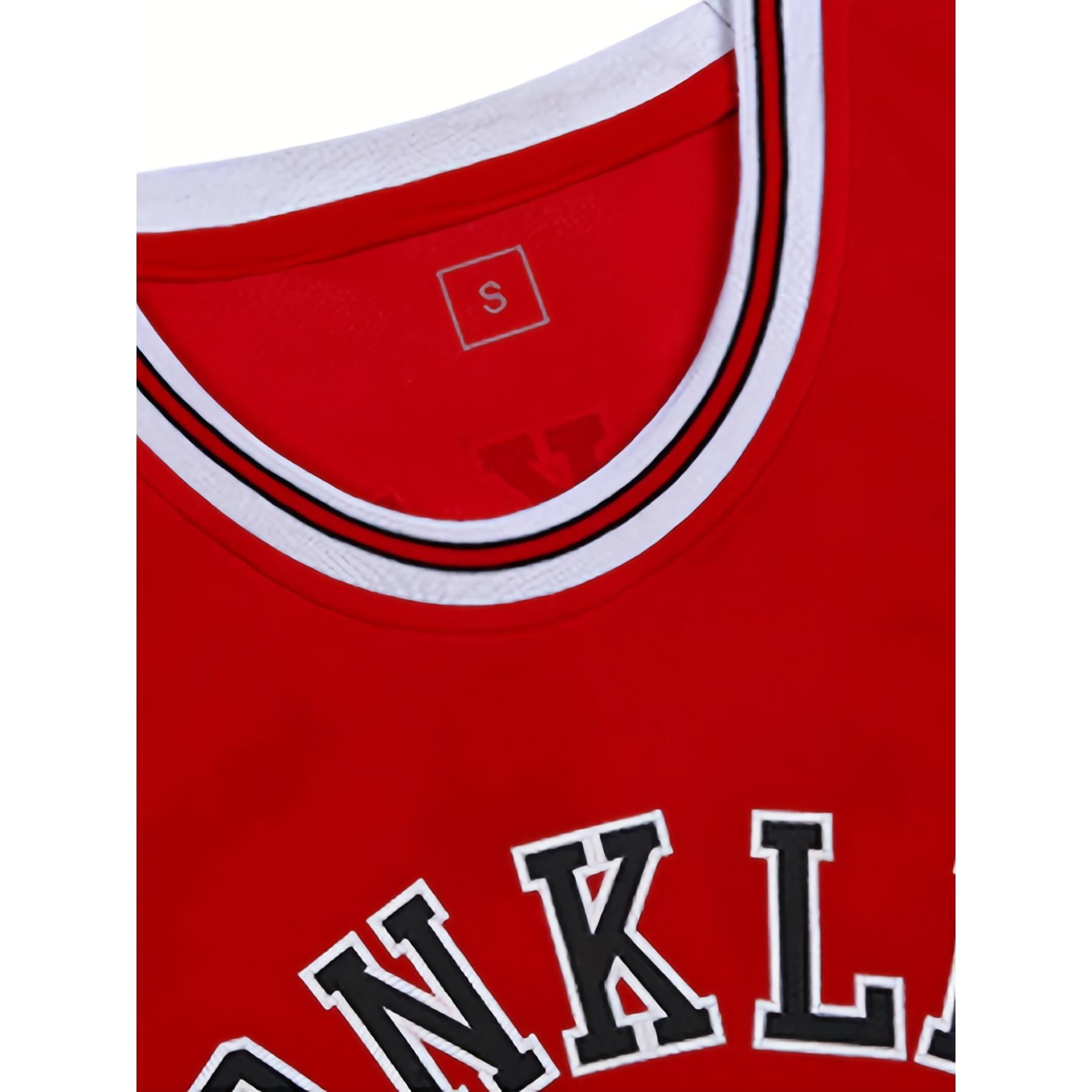 Boys' Basketball Vest Shorts Set Letter Design + Runway Breathable Children's Clothing