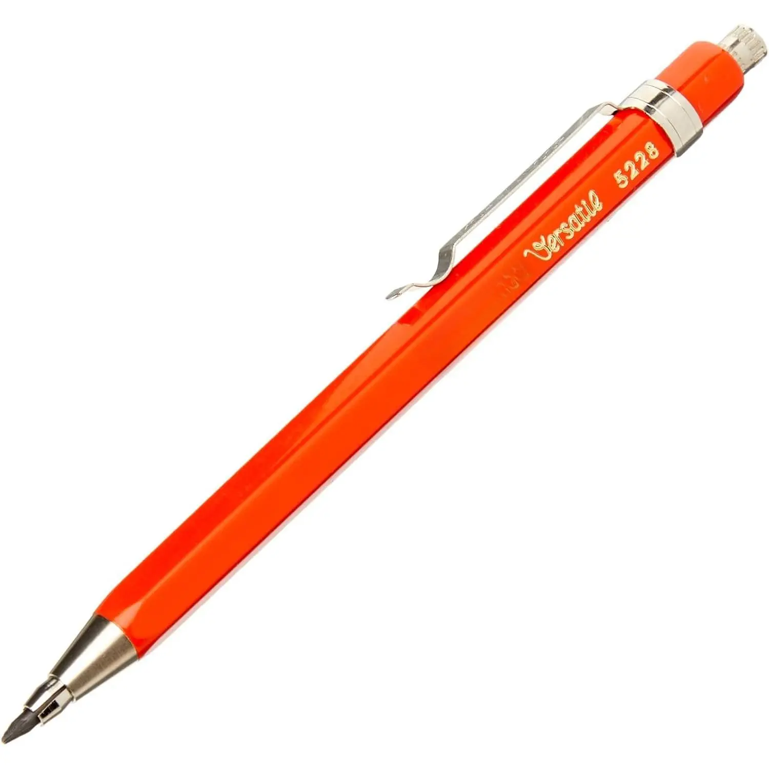 2mm Diameter Short Mechanical Clutch Lead Holder Pencil - Red