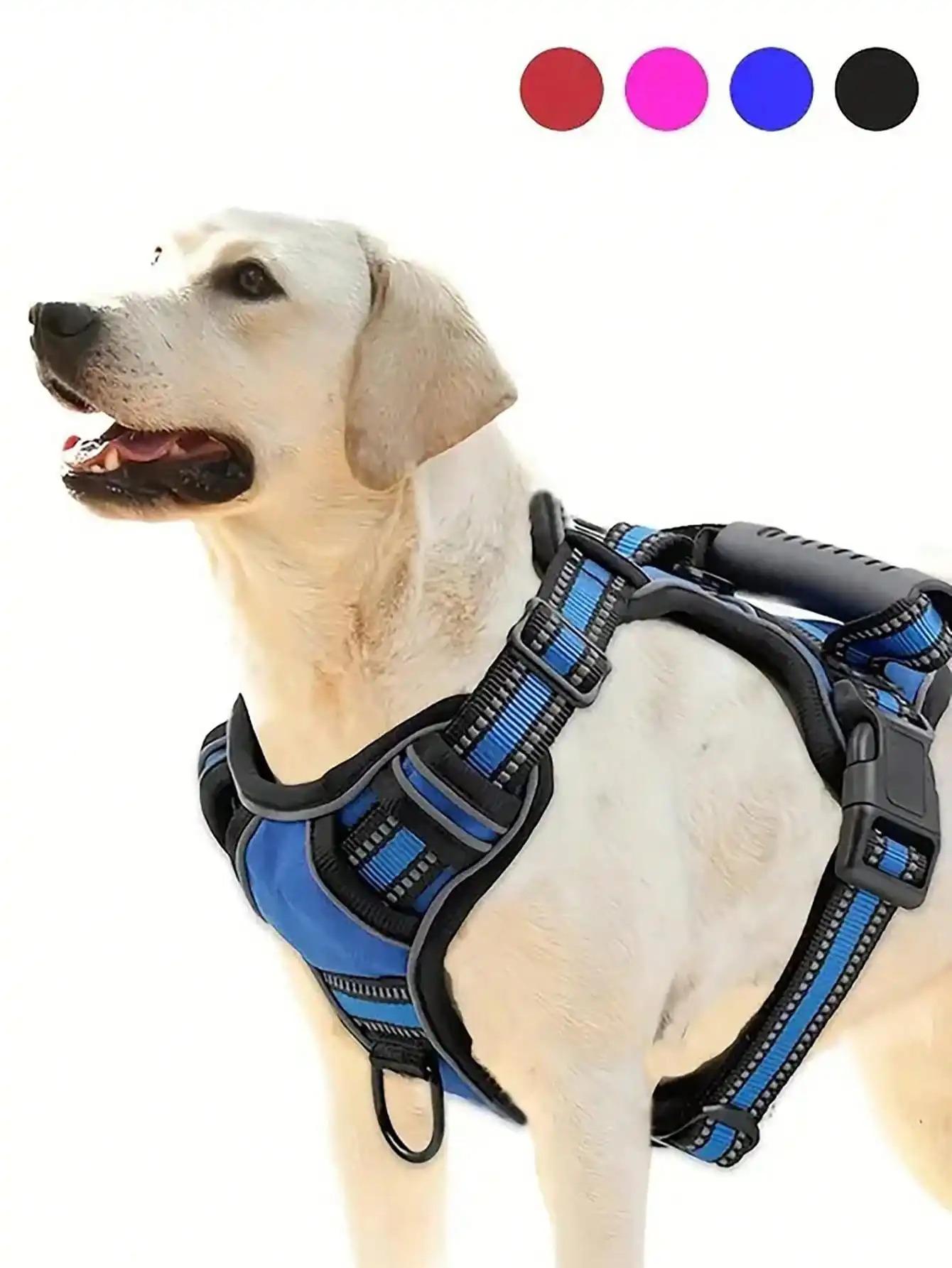 US LOCAL STOCK No Pull Tactical Service Dog Harness Leash Set Car Seatbelt Folding Bowl Degradable Garbage Bags for Dogs