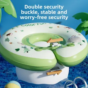 Baby swimming ring neck ring newborn baby toddler bath armpit swimming ring for home neck ring fit outdoorfun