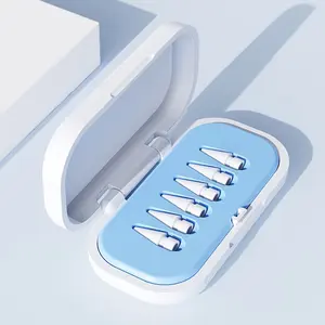 4PCS/5PCS/6PCS Anti-scratch Pencil Tips Storage Box Portable Colorful Stylus Nib Box Shockproof PP Lining for Apple Pencil