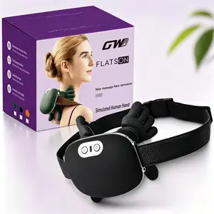 Upgrade Version Hot Therapy Shoulder Neck Back Electric Massager, 4D Bio-Imitation Deep Kneading, Wireless Portable, Relax Muscles, Health Gift
