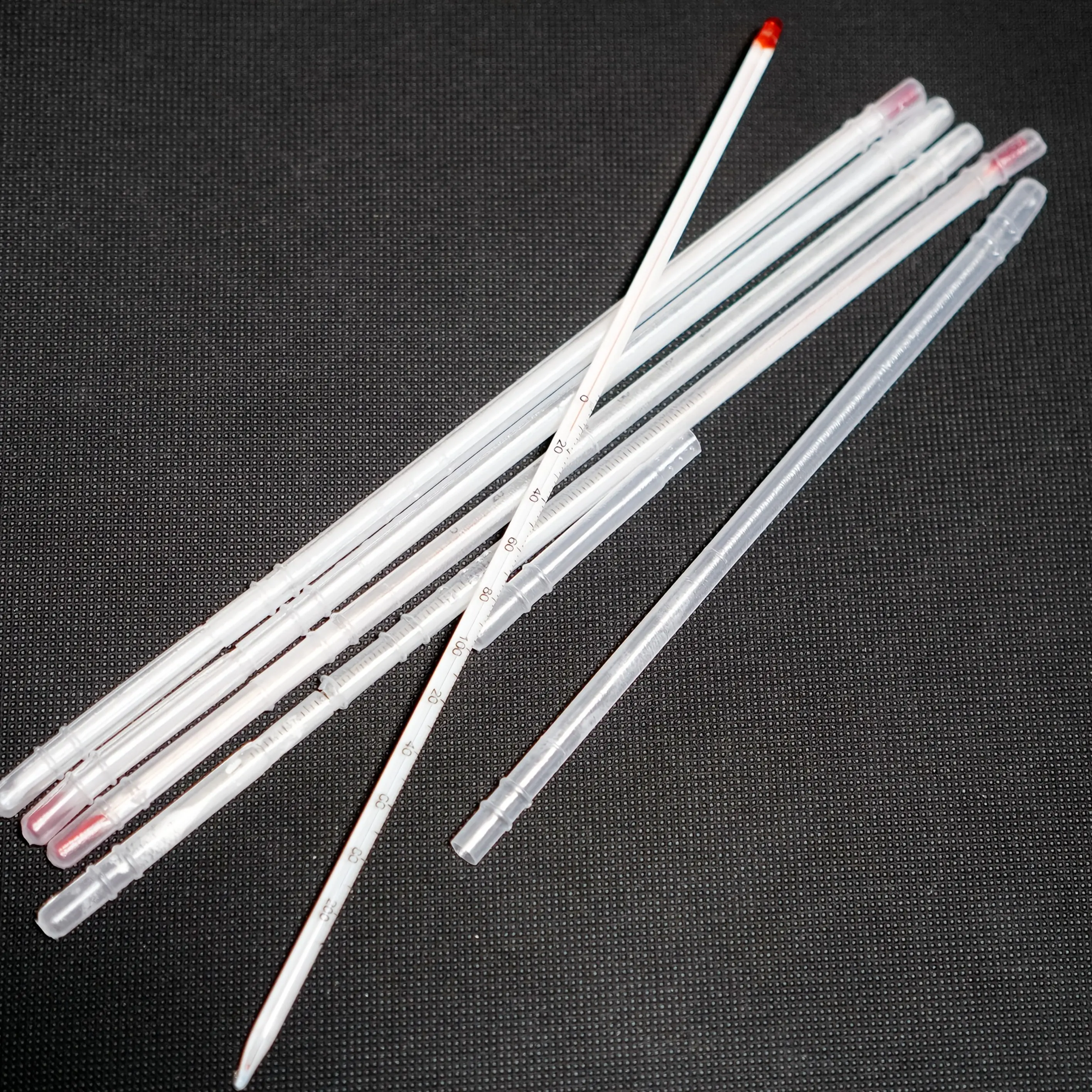 5pcs Glass Thermometer, Used In Lab for Measuring Temperature