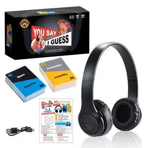 New Lip Reading Party Game, Headphone Challenge Card Game, Includes 40000 Funny Phrases, Adult Version, Best Selling Platform, Suitable for 18+