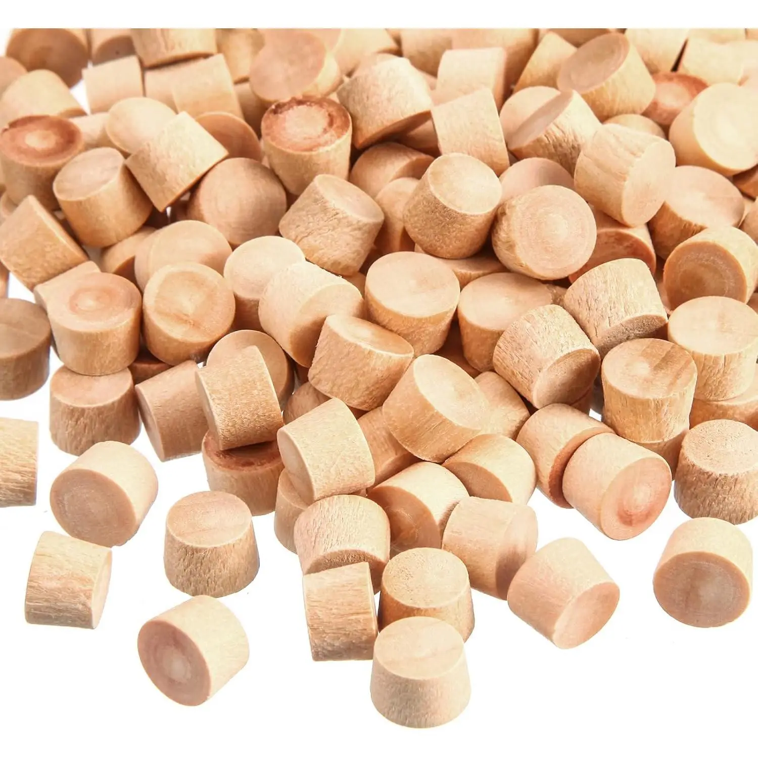 200 count Flat  Wooden Screw Hole Plugs (3/8 Inch) - Hole Plugs &  Caps - Wooden Screw Covers