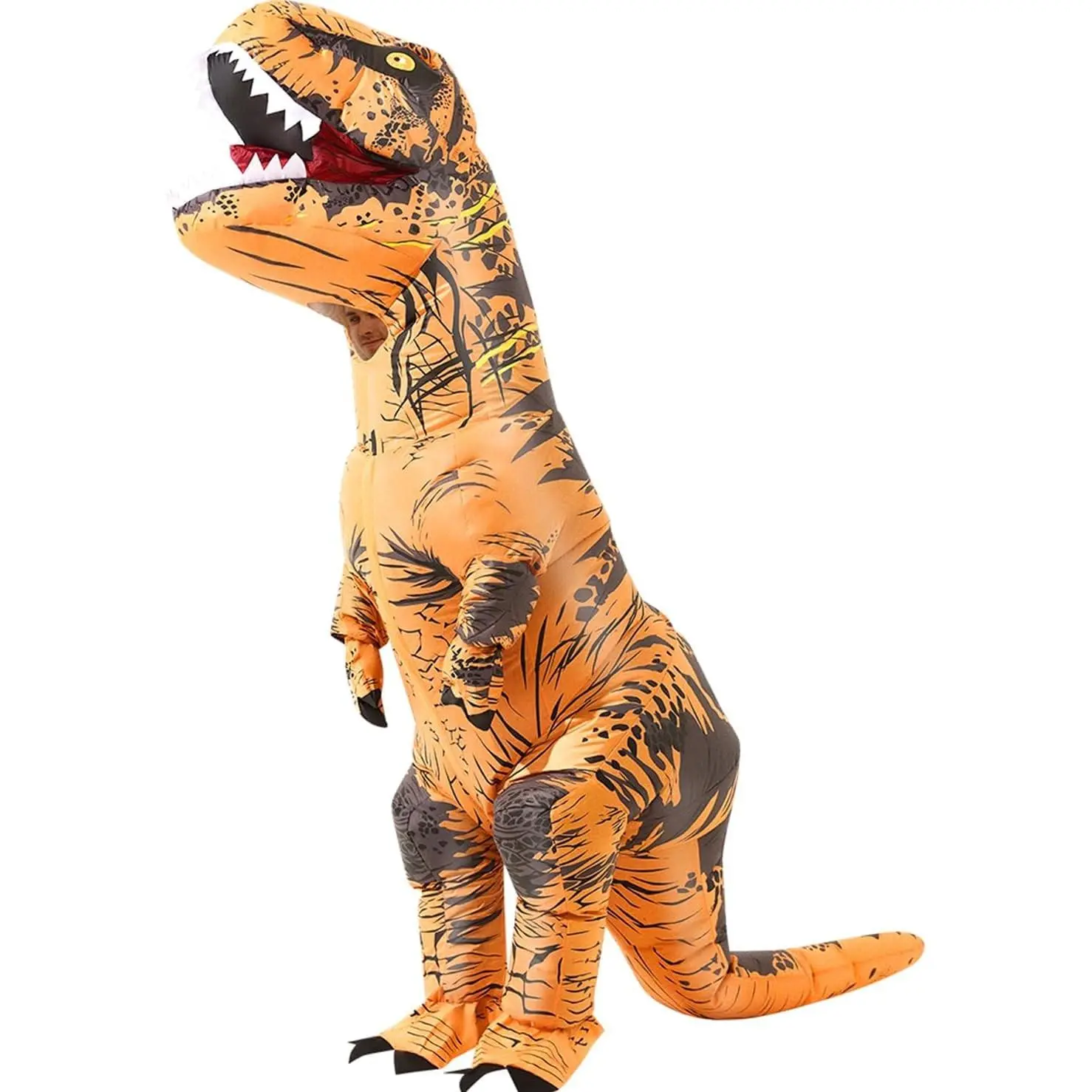 Halloween Inflatable Dinosaur Costume for Adults - Fancy Dinosaur Suit Blow Up T-Rex Party CostumeGift