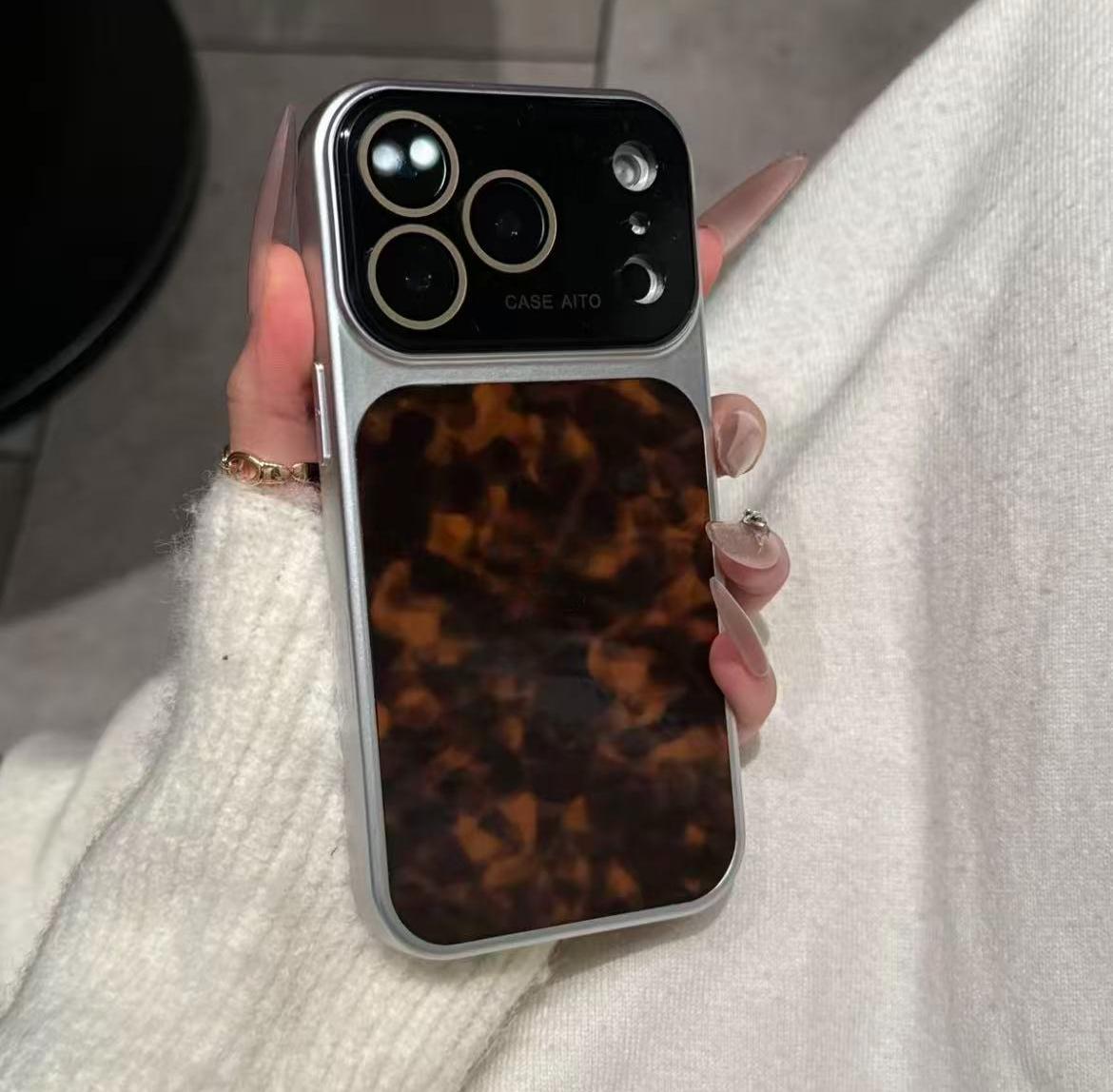 New High-Value Instant Leopard Print Full-Coverage Phone Case for iP17promax/16/15/14/13 - Stylish TPU Protection & Precision Fit