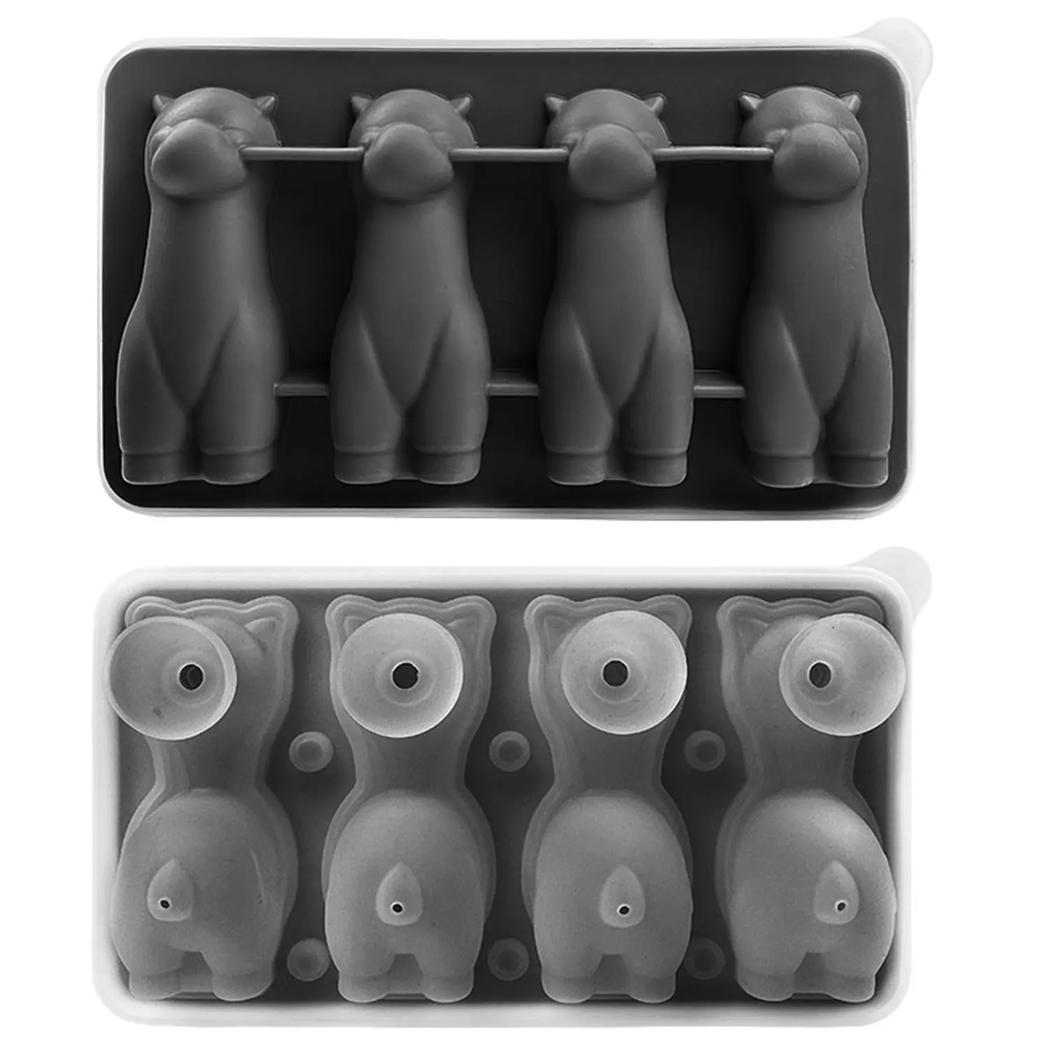 Alpaca Shaped Silicone Ice Cube Mold, Multi-Functional Freezer Tray, Reusable Ice Ball Popsicle Maker, Cute Animal Shape Ice Gadget