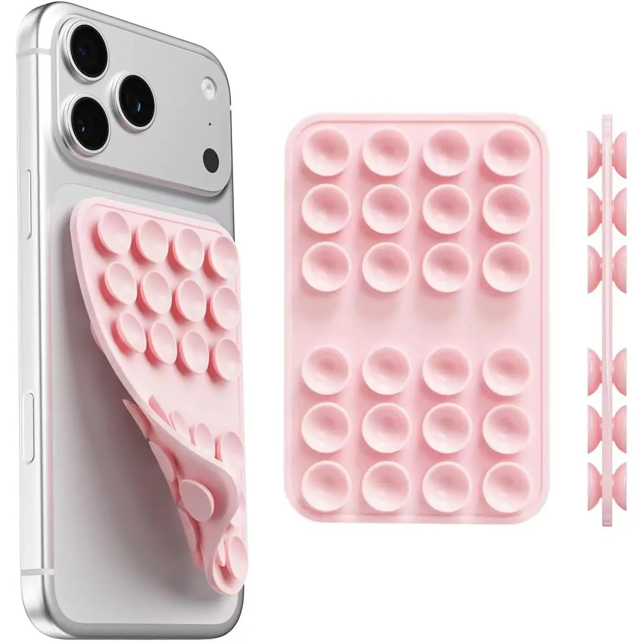 Upgraded Double Sided  Suction Cup Phone Case Mount, Light  | Removable Sticky Phone Grip Hands-Free Selfes & Videos for  & Android, Trending  items  for Content Creator