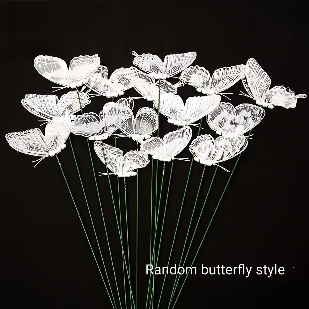 20-Pack 3D Lifelike Butterfly Garden Decor, Weather-Resistant Faux Butterflies, Elegant Outdoor Accents, Perfect Gifts for Special Occasions