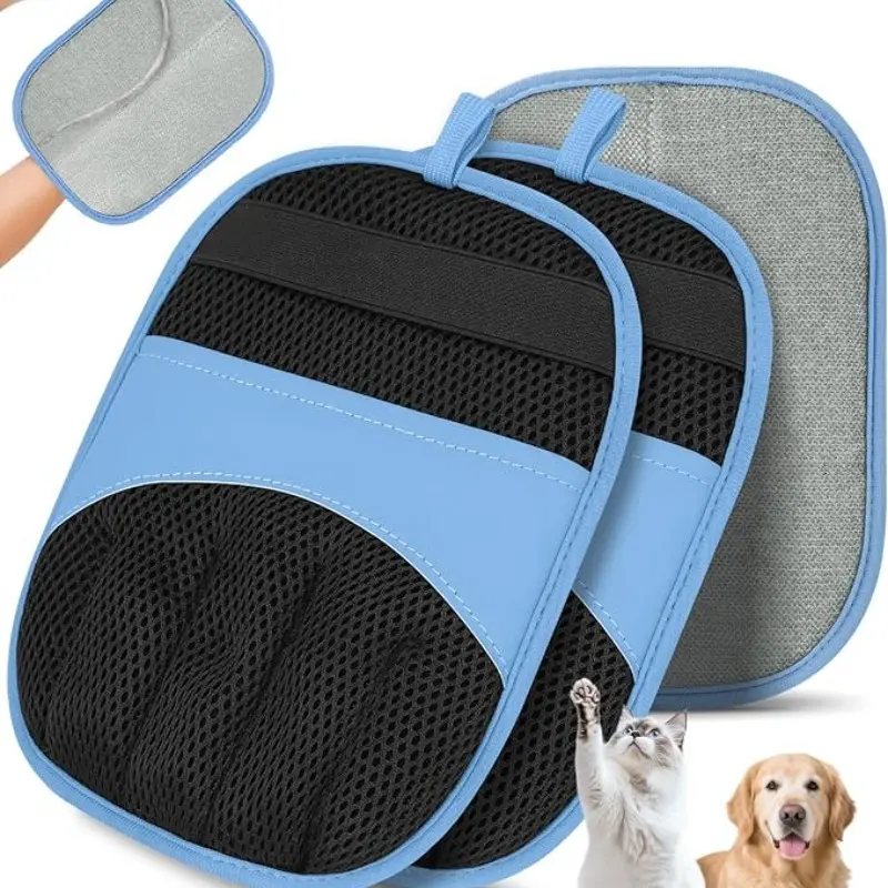 1pc Five-Finger Pet Hair Removal Glove, Suitable for Sofa/bed/car Seat/outdoors, Skin-Friendly, Reusable, Ideal for All Scenarios