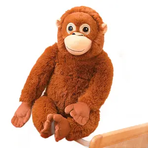 Realistic Plush Monkey Toy – Soft Huggable Chimpanzee Stuffed Animal for Kids, Teens & Collectors, Perfect Gift for Birthday, Holiday, or Home Decor – High Click, Top Trending, Fast-Selling Plush