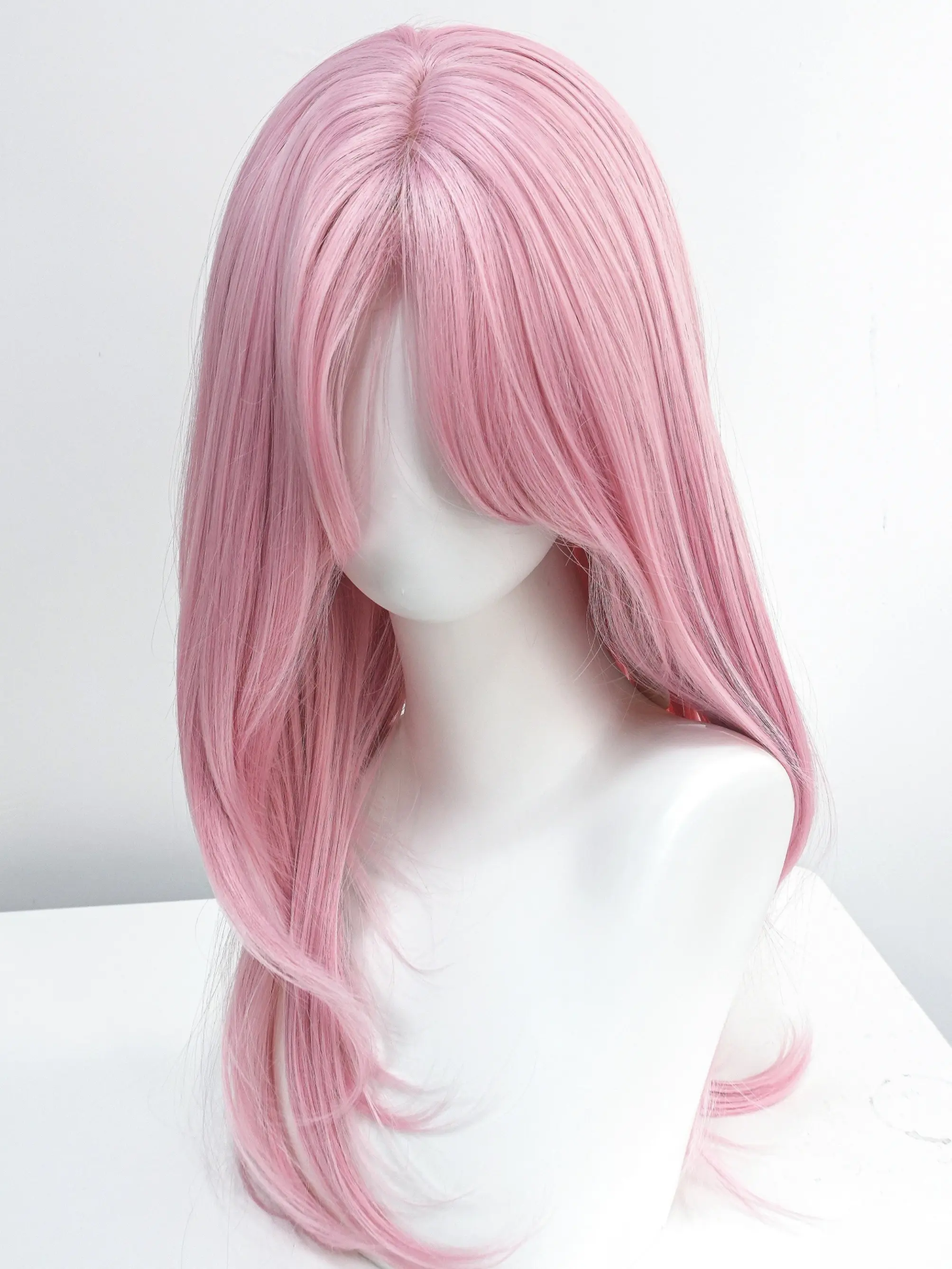 Pink Straight Wig For Women Girls, High-Quality Heat-Resistant Fiber, Natural Look for Daily Use, Women's Long Hair Wig, Straight Synthetic Wig, Natural Looking Wig, High Quality Wigs