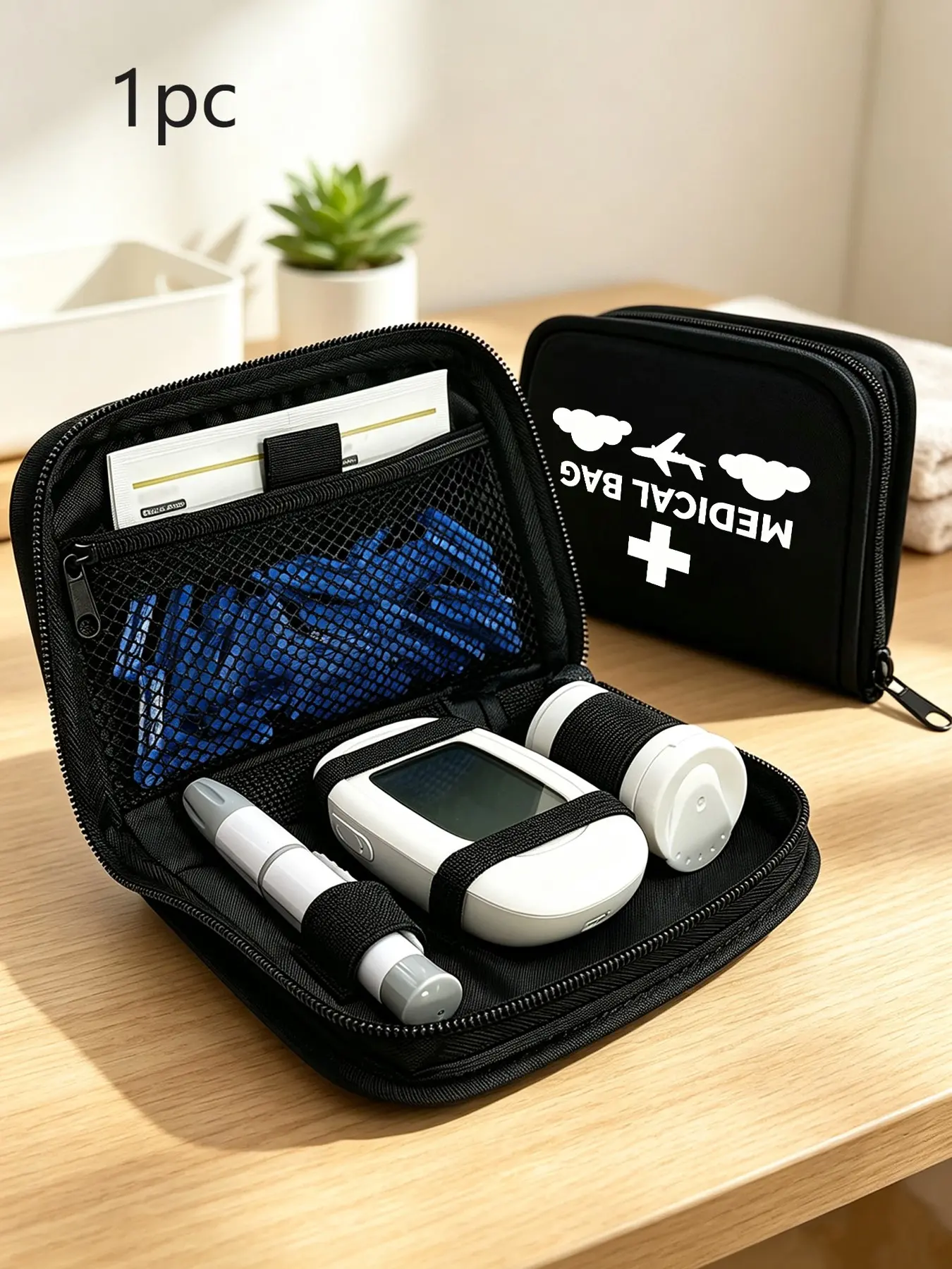 Insulated Portable Insulin Cooler Bag, Lightweight Cold Ice Pack, Simple Zipper Carry Bag, Diabetes Travel Case, Friendly Physical Cooler Box