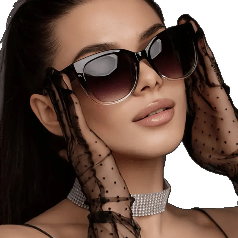 Unisex Minimalist Cat Eye Sunglasses - Full Rim, UV Protection Lenses, Stylish Accessories, Eyewear Fashion for Outdoor Travel, Casual Street Outfits, Statement Frame Glasses, Alternative Style Women's Sunglasses