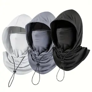 Unisex 4-Season Balaclava with Cooling Headgear, Integrated Ice-Silk Face Mask, Neck Gaiter for Sun Protection - Ideal for Outdoor Leisure Activities