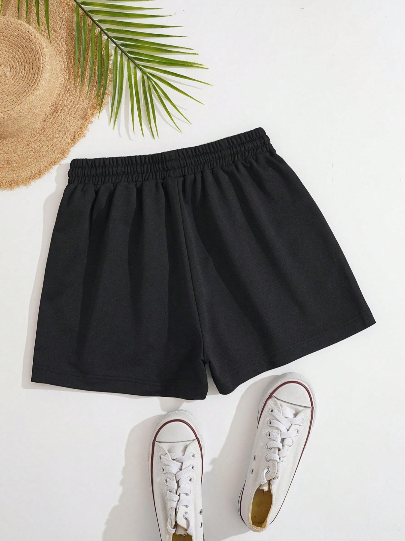 Women's Letter & Goose Print Boxer Brief, Casual Comfy Breathable Graphic Shorts for Daily Wear, Ladies Underwear for Summer