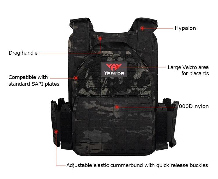 VT-6094A Yakeda New Product Tactical Vest Chaleco Tactico Molle Plate 1000D Nylon Carrier Chalecos Black Training for Men Outdoor Hunting Protective Gear VT-6094A Yakeda New Product Tactical Vest Chaleco Tactico Molle Plate 1000D Nylon Carrier Chalecos Black Training for Men Outdoor Hunting Protective Gear
