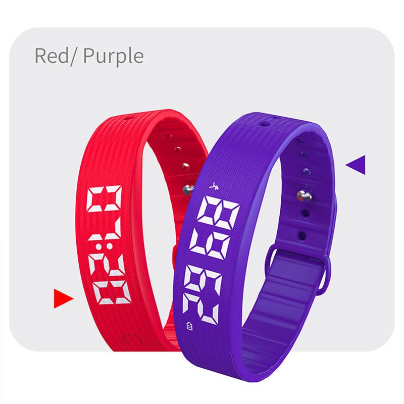 Smart Multifunctional Wristband Fitness Bracelet IP65 Waterproof Sport LED Activity Sleep Tracker 24 Hours Pedometer Smart Watch