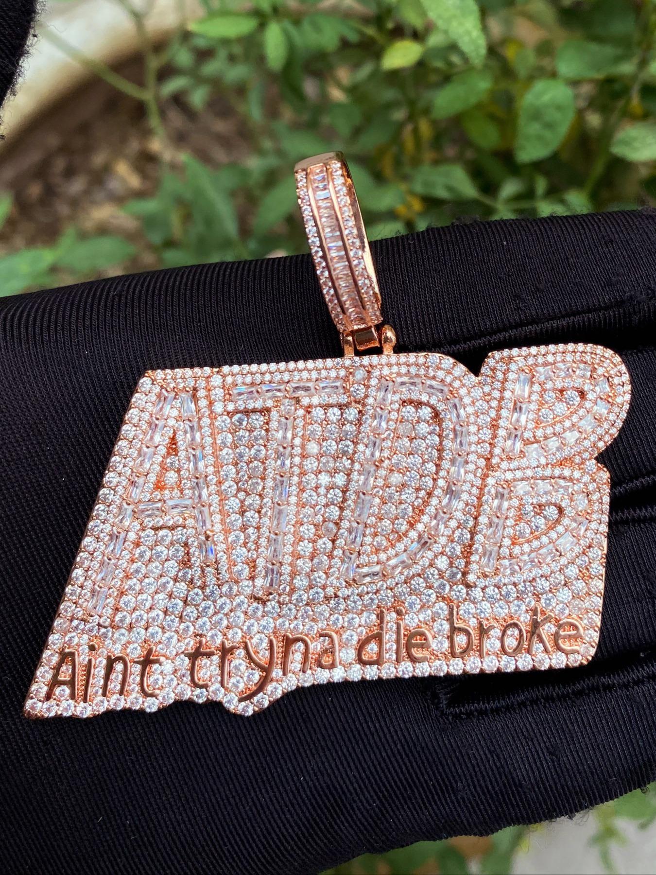 Rhinestone Letter Design Pendant Hip Hop Jewelry, Fashion Accessories for Party, Daily Decor, Valentine's Day for Him