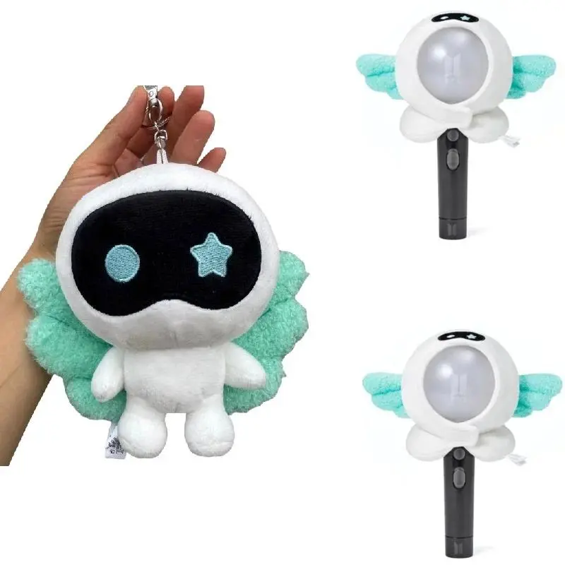 Korea Wootteo Cute Plush Toy, Kawaii Stuffed Doll, JIN Wave New Design Astronaut Wings Backpack Pendant Keychain, Fans Support Gift for Festive & Party Supplies