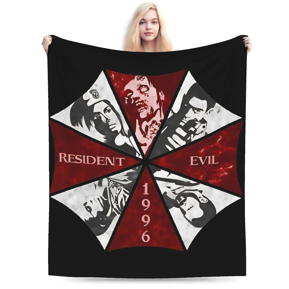 Residents Evils Leon S. Kennedy Throw Blanket Super Soft Pattern Blanket  For Living Room Camping Flannel Bedspread Bed Cover A multi-functional and beautiful blanket suitable for decoration, use and as a gift. Add some fun to your home