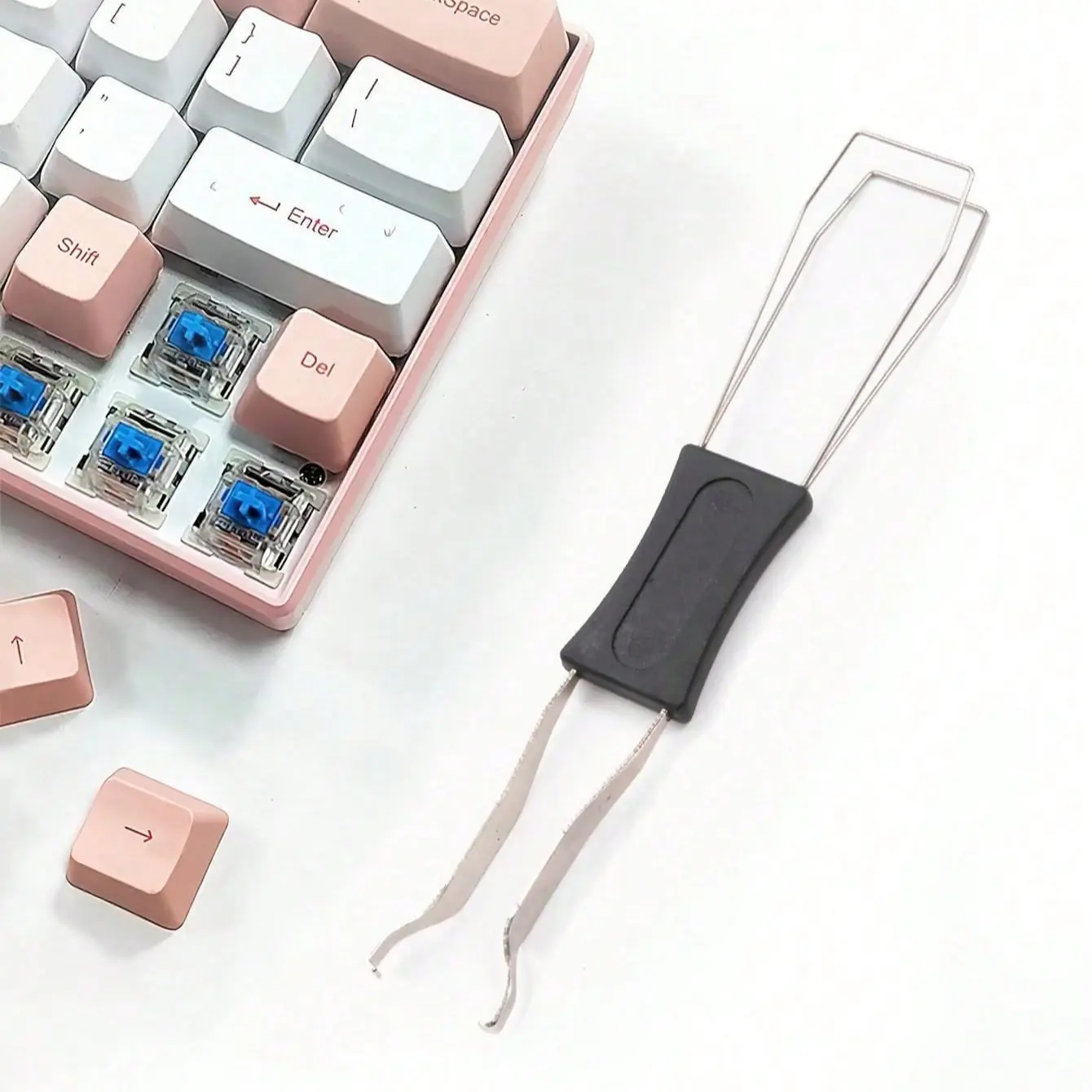 Dual-Use Keycap Removal Tool, Mechanical Keyboard Keycap Puller, Essential Accessory for Customizing Your Gaming Setup, Remover