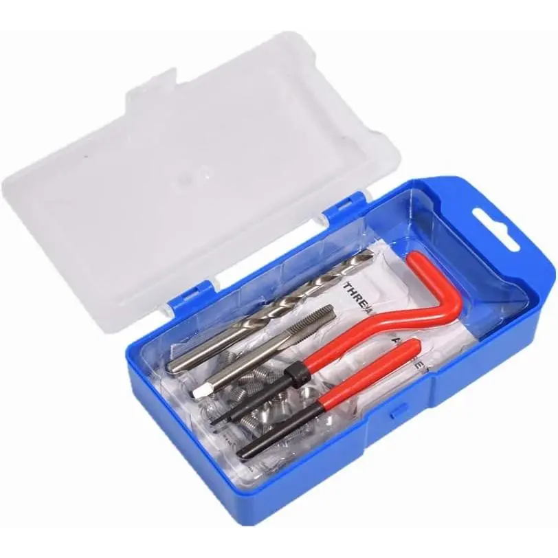 M8 X 1.25 Thread Repair Kit, Metric Helicoil Kit with HSS Drill Bit, 20 count Wire Thread Inserts