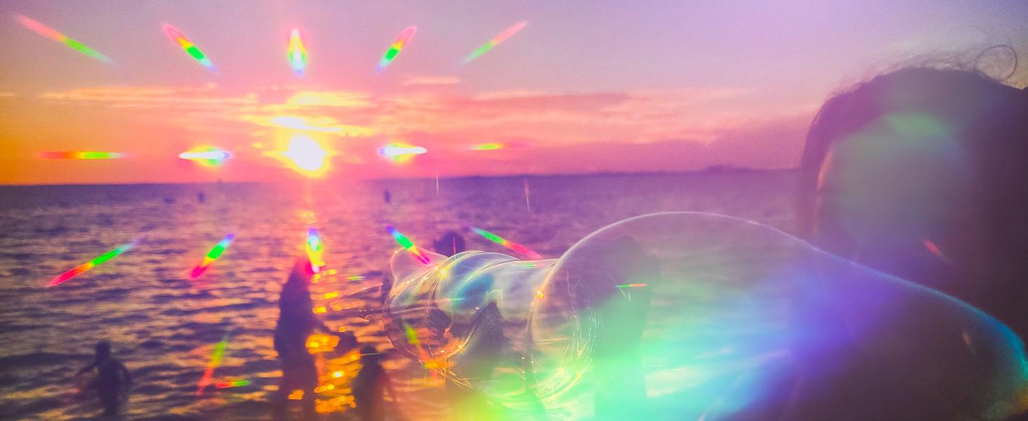 Ultimate Diffraction Glasses - 3D Rainbow Heart Effect - Great Edm, Concert, and Rave Accessory