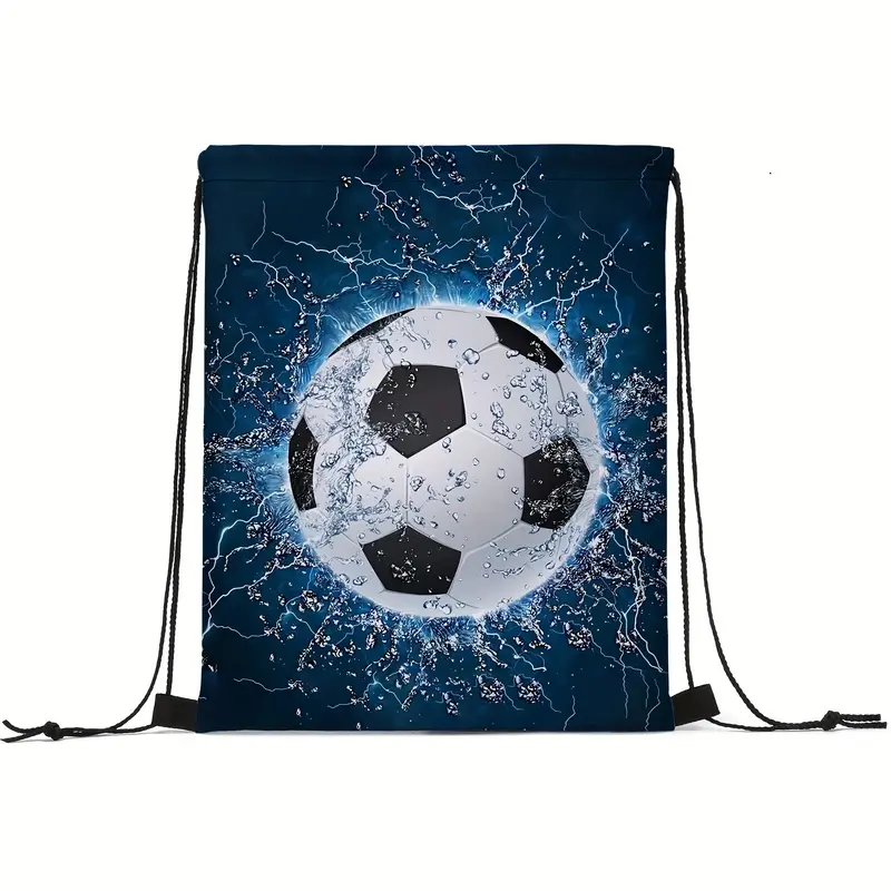 Casual Bundle Pocket Printed, Colourful Drawstring Neutral Game Backpack, Men and Women Sport Gym Training Storage Bag