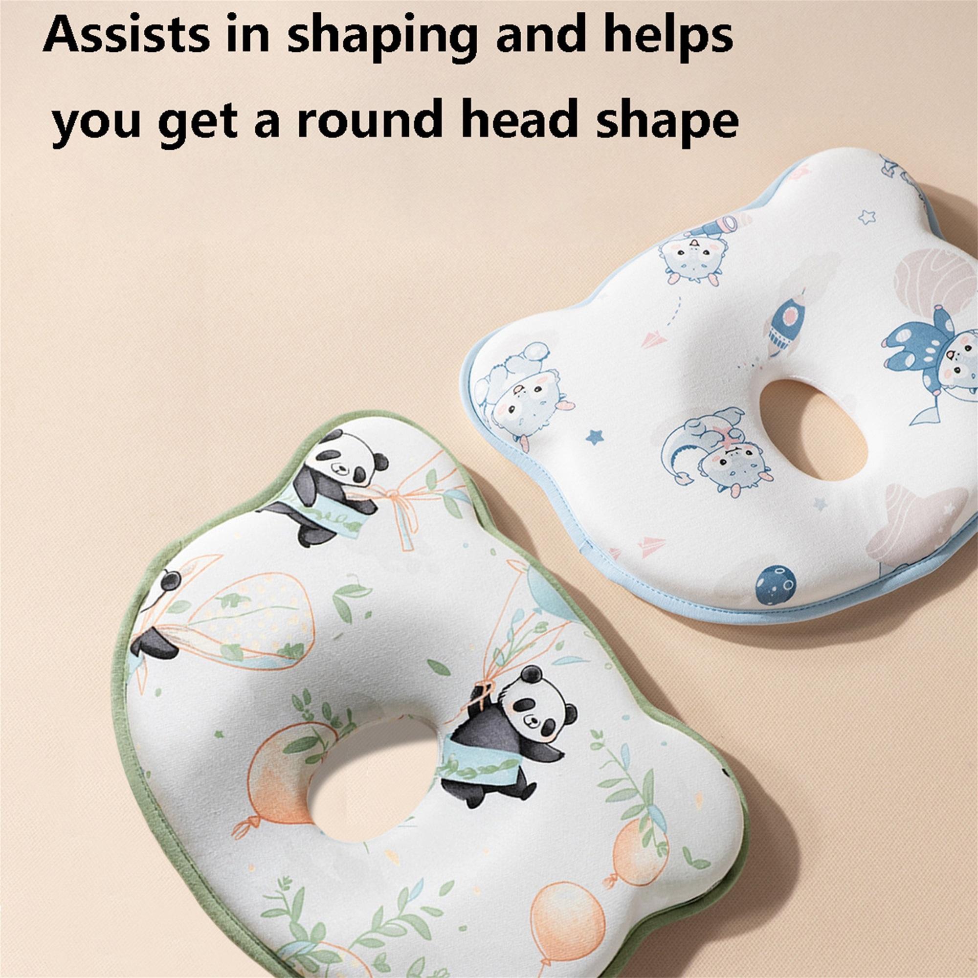 Baby Head Support Pillow - Breathable Newborn Head Shaping Pillow to Prevent Flat Head, Soft Infant Sleeping Cushion #   BabyHeadPillow