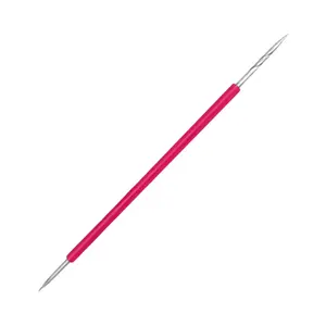 Toothpick Double-End Stick With Pink Silicone (pointed tip Pusher) (015)