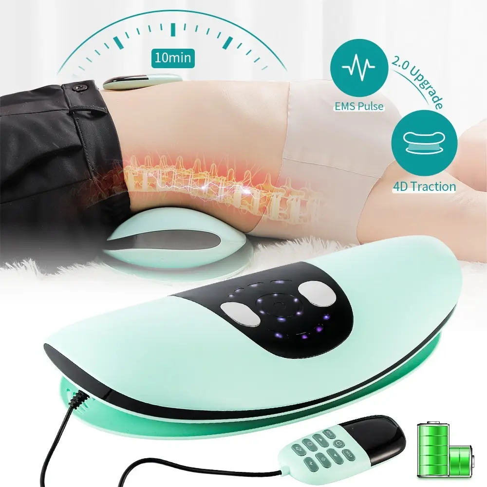 Electric Lumbar Massager, Vibration Massage, Smart Heat Therapy, Electric Lumbar Traction Machine, Relieves Fatigue, Ideal Gift