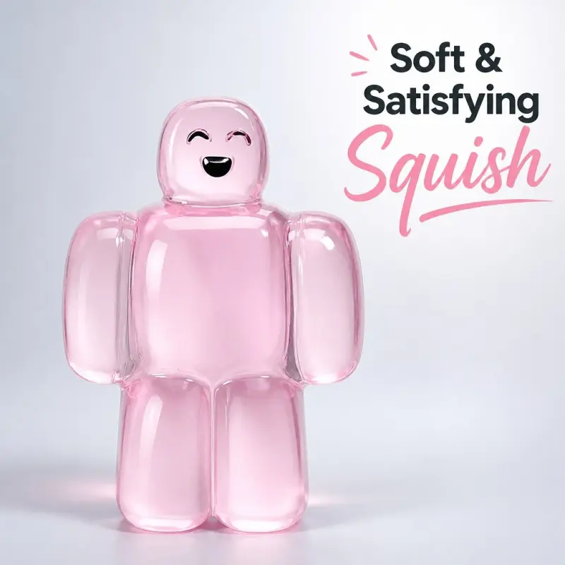 Kawaii Slow Rebound Squeeze Robot Stress Reliever Soft Squishy Stress Relief Squishy Decompression Squishy Fidgets Fidget Toy Bulk for Kids Adult Gift