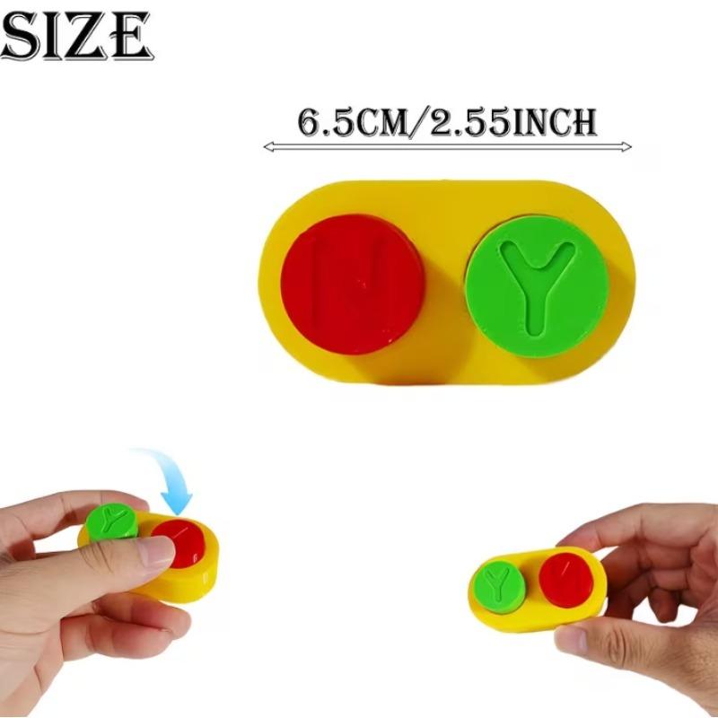 3D Printed N & Y Button Clicker Desk Decor Cute Stress Relief Ornament Holiday Gift