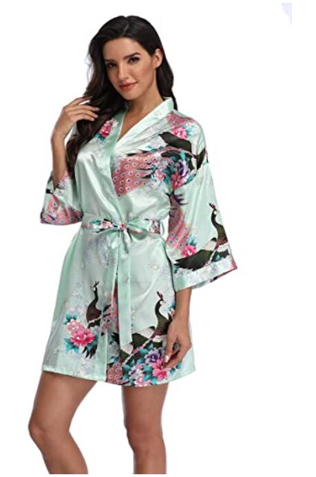 Rayon Robes Women Nightwear Flower Home Clothes Intimate Lingerie Casual Kimono Bath Gown Lady Night Dress Oversize 3XL